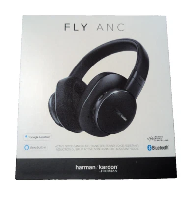 Harman Kardon FLY ANC Bluetooth Headphones Over-Ear Noise Cancelling Used - Image 1 of 4
