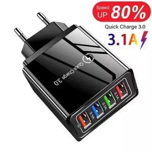 Cargador usb 4 puertos negro - Imagen 1 de 4