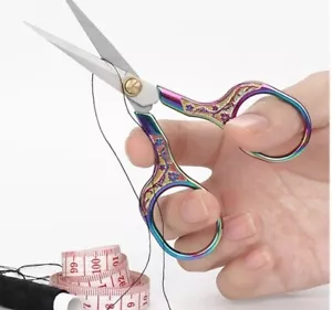 Stainless Steel Embroidery Scissor Vintage Scissors Sewing Retro - Picture 1 of 2