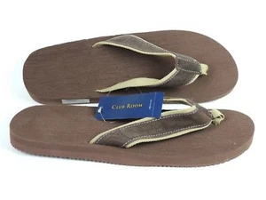 Club Room Men's Flip Flops Brown Multi Suede Size M - Bild 1 von 4