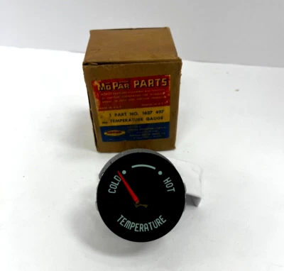 1956 Plymouth Fury Savoy Instrument Cluster Temperature Gauge NOS 1627497 - Image 1 of 4
