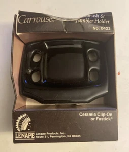 NOS Lenape Karussell Zahnbürste & Becherhalter Keramik Clip-on Wandhalterung H - Bild 1 von 2