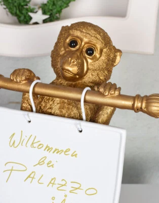 Whiteboard Affe Schreibtafel Affenfigur board Memoboard Porzellan abwischbar - Bild 1 von 4