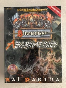 Caja de Miniaturas Ral Partha TSR Abominaciones Derecho de Nacimiento 10-523 Mazmorras y Dragones - Imagen 1 de 1