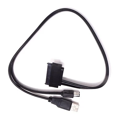 Cavo cavetto Adattatore porta da eSATA+USB a SATA 22 Pin HDD Hard Disk esterno - Immagine 1 di 4