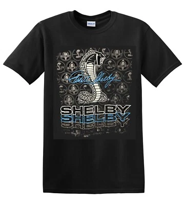 Ford Carroll Shelby Cobra Triple Threat Cotton T-Shirt Black Official Licensed - Image 1 of 2