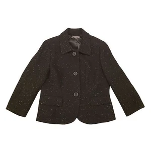 Ann Taylor Wool Acetate Blend Three Button Short Peacoat Size 8 - Picture 1 of 8