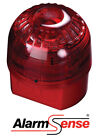 AlarmSense Bi-Wire Wired Fire Alarm Open Area Siren with Visual Beacon - RED