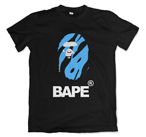BAPE Shirt New Bape A Bathing Ape Head WGM Blue Logo Unisex Summer S-5XL T-Shirt
