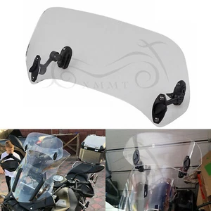 Windshield Extension Spoiler Wind Deflector For Harley Yamaha V Star 650/950 BMW - Picture 1 of 12