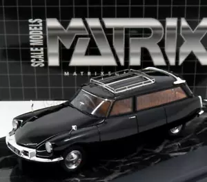 wonderful resin-modelcar 1/43 CITROEN ID19 CORTEGE SLOUGH HEARSE 1962 - black - - Picture 1 of 5