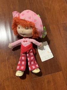 Strawberry Shortcake Plush 10” Rag Doll Plaid Pants BanDai Korea Sample Read - Picture 1 of 12