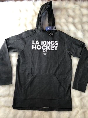 Adidas Los Angeles LA Kings NHL Equipo de Hockey Pullover Sudadera con Capucha para Hombres L $100 D78449 Foto 1 de 4