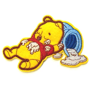 Winnie The Pooh Patch Embroidery & Cloth Iron On Applique Apx 3.80" X 2.30"#26 - Picture 1 of 1