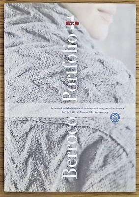 Berroco Portfolio Design Book Vol 1 knit pattern shawl sweater cowl sock  Alpaca - Image 1 of 4