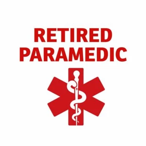 Calcomanía médica paramédico retirado pegatina - Imagen 1 de 1
