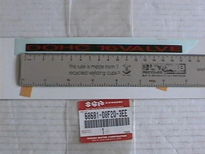 GENUINE SUZUKI DECAL EMBLEM 68681-08F20-3EE GSX750 GSX750F KATANA 98-03 NLA - Picture 1 of 2