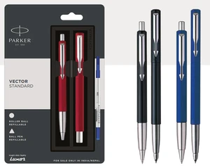 Parker Vector Standard BallPen + RollerBall CT - Multicolor Assorted (Pack Of 1) - Picture 1 of 3
