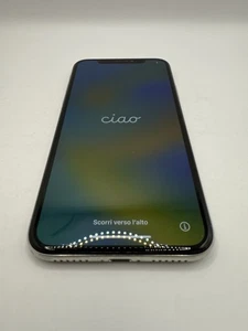 APPLE - iPhone X 64Gb Bianco Silver - SBLOCCATO - 100% FUNZIONANTE - ORIGINALE - Foto 1 di 11