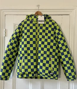 The Ragged Priest Women’s Blue & Green Checkerboard Scout Puffer Jacket S UK 10 - Picture 1 of 17