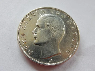 DEUTSCHES REICH BAYERN 3 MARK 1910 OTTO SILBER 16,62 GRAMM - Bild 1 von 2