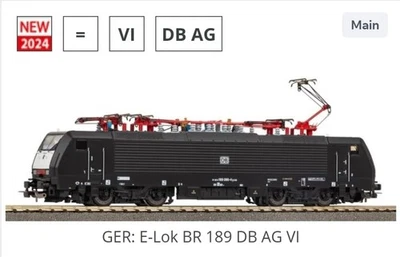 Piko DB BR 189 Electric Locomotive 57968 HO Scale DCC Ready - Image 1 of 3