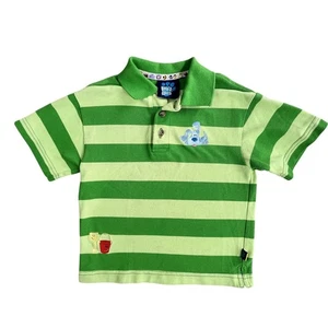 VTG Blues Clues Shirt Boys 3T Green Striped Polo 2000 Costume Toddler Y2K - Picture 1 of 12
