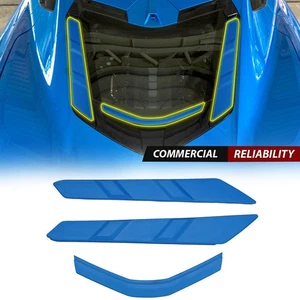 Blue Rear Dry Bay Vent Blocks Cover Waterproof For Corvette C8 Coupe 2020 -2025 - Picture 1 of 13