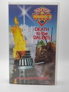 BBC Doctor Who Death Of The Daleks Third Doctor Jon Pertwee VHS  - Picture 1 of 4