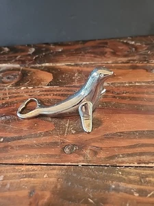 Tappo bottiglia e apribottiglie placcato argento a forma di sigillo molto bello - Foto 1 di 13