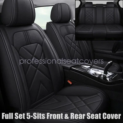 Fundas de 5 asientos de cuero sintético negras para Subaru Impreza 2007-2021 Foto 1 de 4