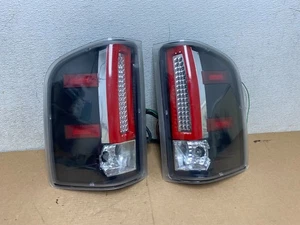 2007 to 2013 Chevrolet Silverado Left+Right Set LED Black Tail lights P3171 DG - Picture 1 of 17