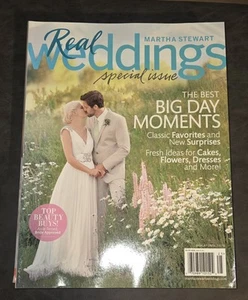 Martha Stewart Real Weddings Magazine Special Issue Bridal Dresses Flowers Cake. - Picture 1 of 2