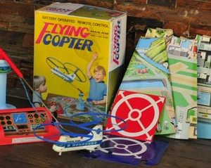 Helicóptero Volador Pan Am De Colección Control Remoto Sky Way Juguete En Caja ~Leer~ - Imagen 1 de 17