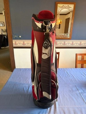 Slazenger 5-Way 8 Pockets Cart Bag Maroon,Gray,Black,White - Image 1 of 4