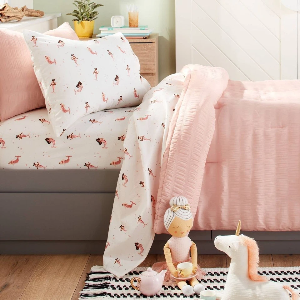 Pillowfort 100 Cotton Sheet Set - Soft & Cozy - 4 Pieces FULL Size