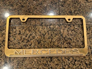 Marco de matrícula de metal vintage Mercedes-Benz - Imagen 1 de 14