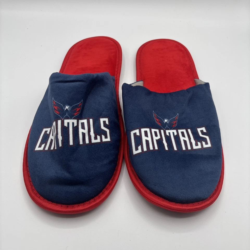 Foco Washington Capitals Hockey Team Slippers Men's Size Large (11-12) - Image 1 of 4