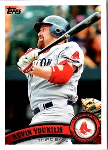 2011 Topps Kevin Youkilis #500 Boston Red Sox Baseball Card - Picture 1 of 2