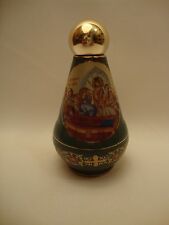 Christian Icon Ceramic Dormition of Mary & POPE Holy Water Bottle One of a Kind