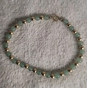 Jadeite Bead Bracelet (J33) - Picture 1 of 5