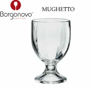 3 Bicchieri Mughetto cl 25 Calice Borgonovo Bicchiere Acqua Vetro Infrangibile - Foto 1 di 5