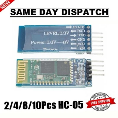 2-10x HC-05 Wireless Bluetooth RF Transceiver Module anti-reverse For Arduino US - Image 1 of 4