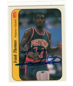 PSA/DNA Authentic Isiah Thomas Autograph 1986 Fleer Sticker Rookie Card 7074 - Picture 1 of 2