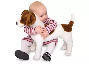 Perro de peluche realista Melissa & Doug Giant Jack Russell Terrier (16" de alto) - Imagen 1 de 3