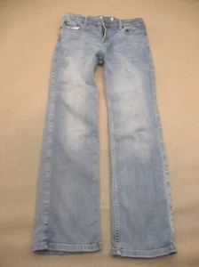 Abercrombie&Fitch Size 13-14 Kids Unisex Cotton Adjustable Straight Jeans 007 - Picture 1 of 8
