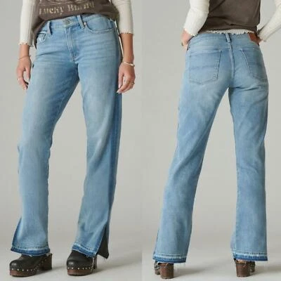 Lucky Brand Women's Mid Rise Sweet Straight Jeans Golden Hour Size 18/34 NWT - Image 1 of 4