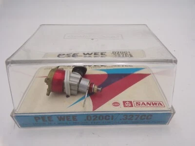 RARE Vintage Sanwa Japan Cox Pee Wee .020 Glow Plug Engine NMIB Thimble Drome - Image 1 of 4