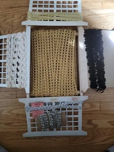 Vintage Lot Spools Of 1960 rayon ribbon Mix Wedding Sewing Crafts Decor - Picture 1 of 8