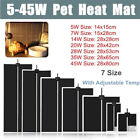 5-45W Terrarium Reptiles Heat Mat Pet Heating Warm Pads Adjustable Temperature